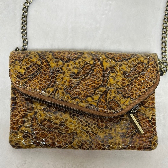 HOBO Handbags - HOBO International Snakeskin Crossbody/ wristlet Bag